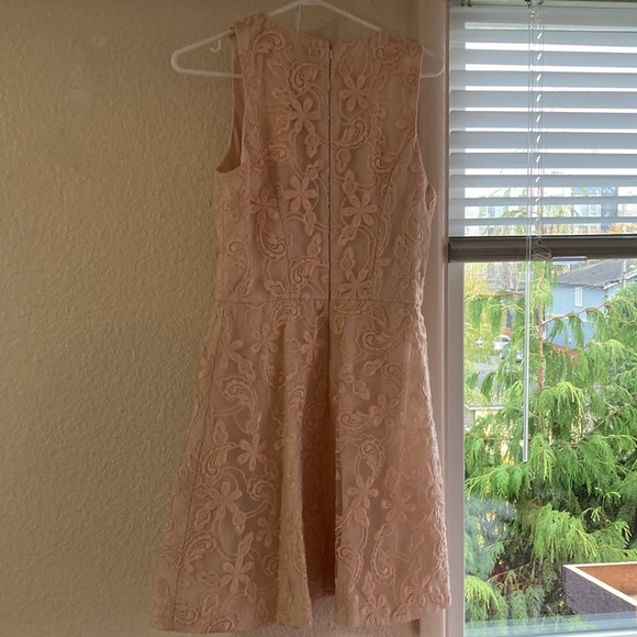 Light Peach embroidered dress - Picture 2 of 5